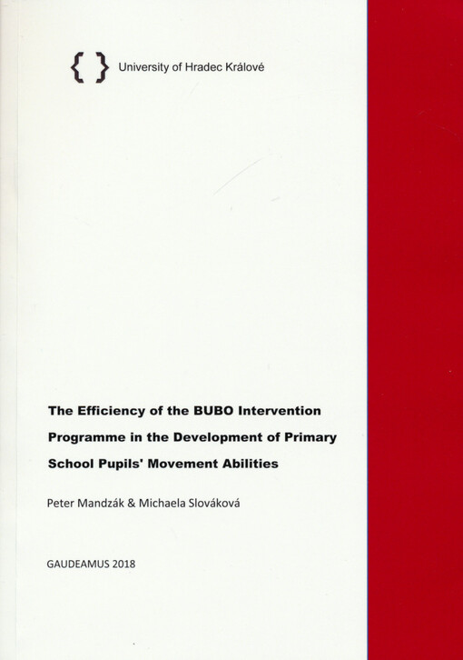 The efficiency of the BUBO intervention programme in the development of primary school pupils' movement abilities