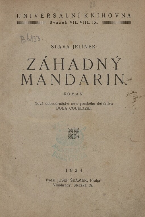 Záhadný mandarin :román : nová dobrodružství new-yorského detektiva Boba Couregse