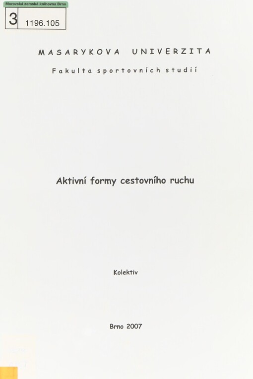 Aktivní formy cestovního ruchu