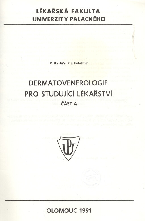 Dermatovenerologie pro studující lékařství