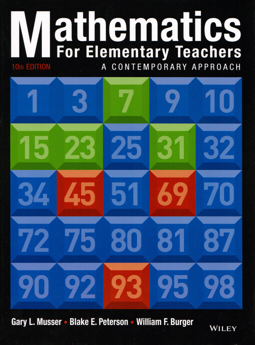 Mathematics for elementary teachers : a contemporary approach