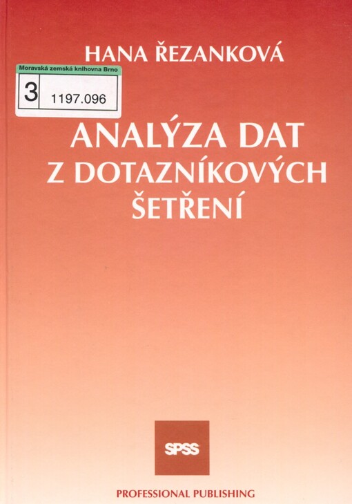 Analýza dat z dotazníkových šetření