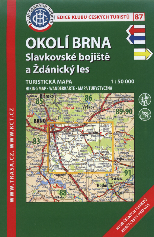 Okolí Brna : Slavkovské bojiště a Ždánický les : turistická mapa 1:50 000