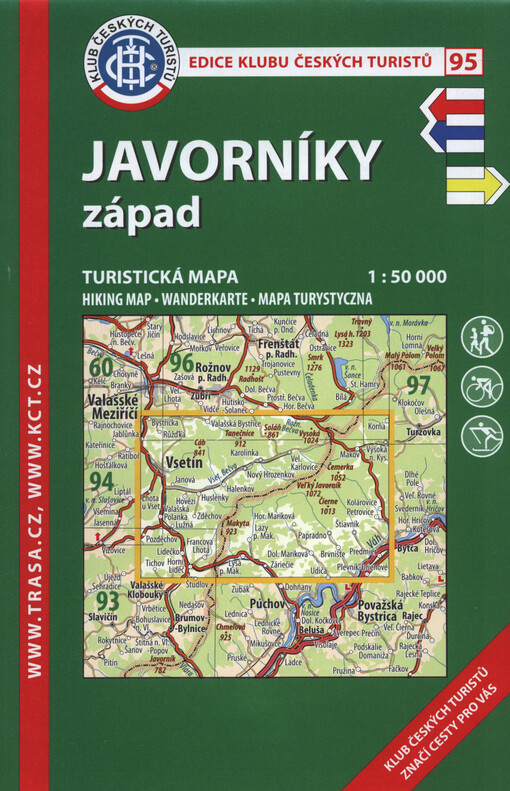 Javorníky - západ : turistická mapa 1:50 000