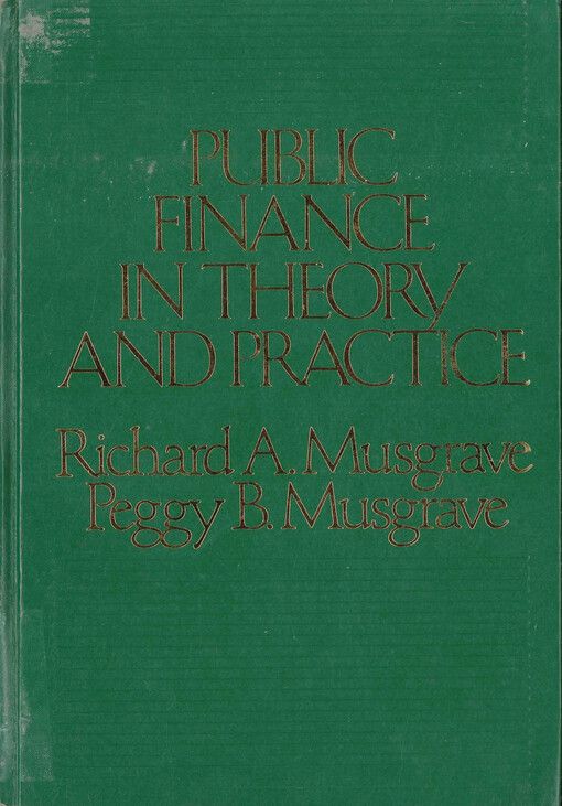 Public finance in theory and practice