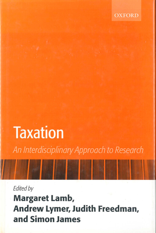 Taxation : an interdisciplinary approach to research