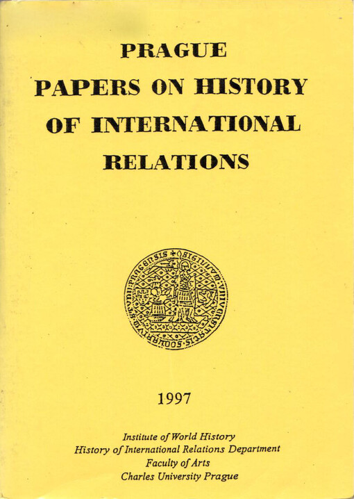 Prague papers on history of international relations 1997