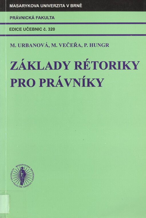Základy rétoriky pro právníky