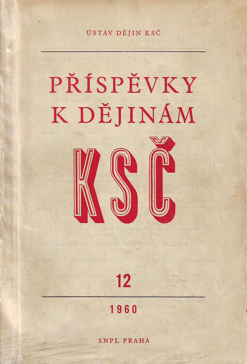 Příspěvky k dějinám KSČ
