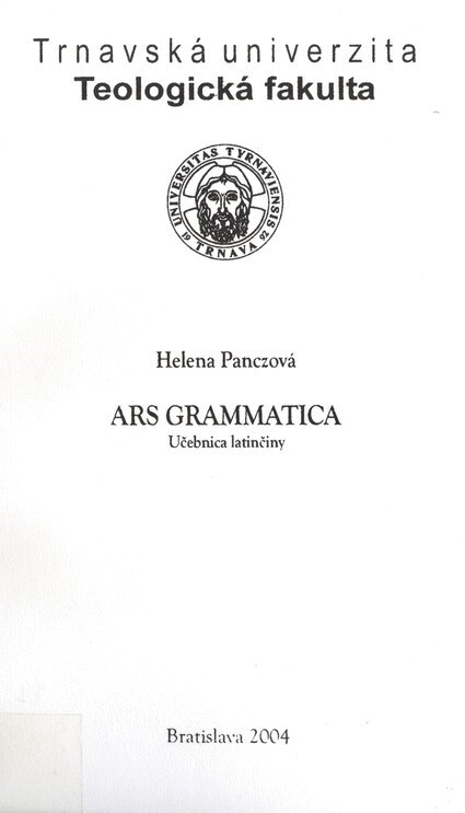 Ars grammatica : učebnica latinčiny