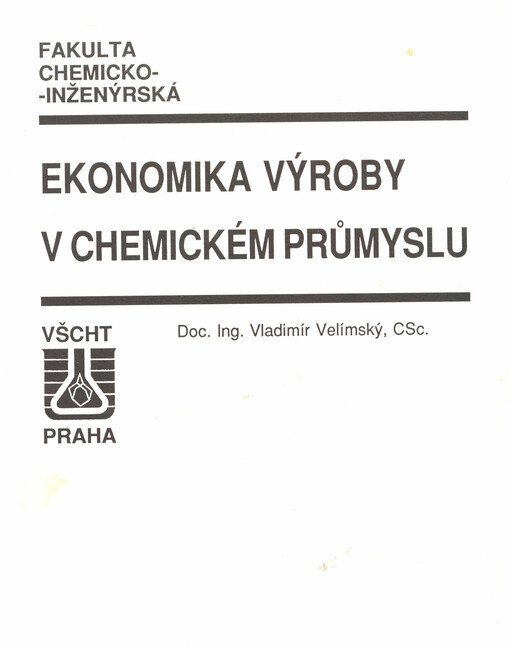 Ekonomika výroby v chemickém průmyslu