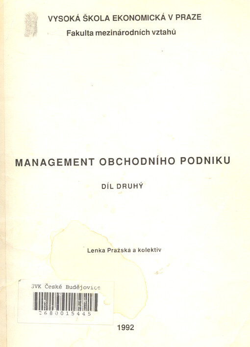 Management obchodního podniku