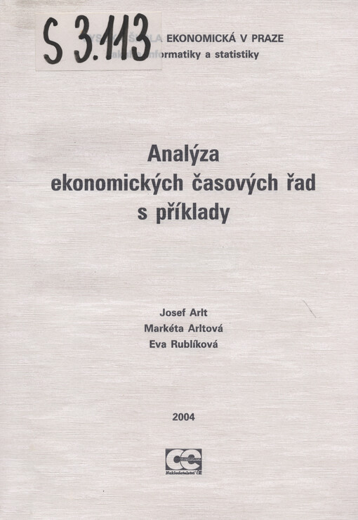 Analýza ekonomických časových řad s příklady