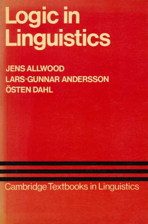 Logic in linguistics