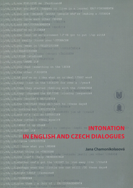 Intonation in English and Czech dialogues