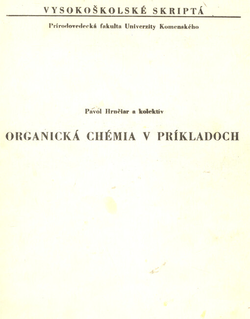 Organická chémia v príkladoch