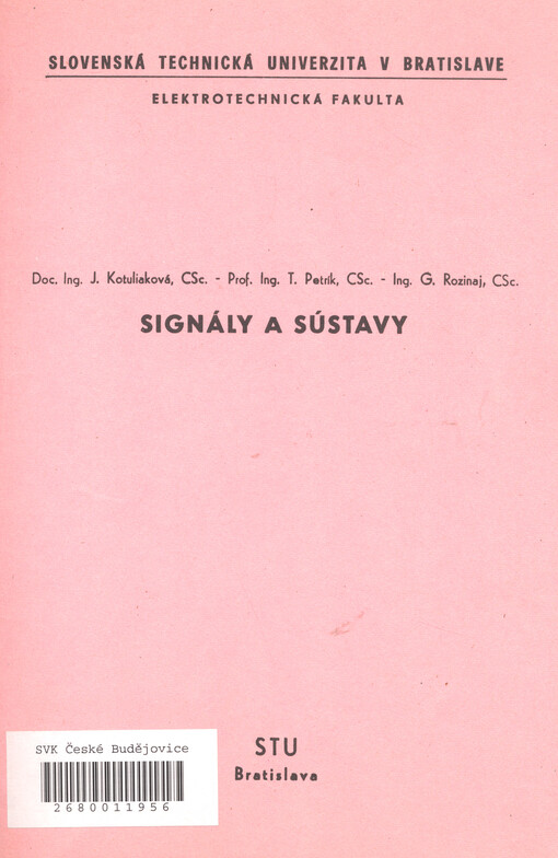 Signály a sústavy