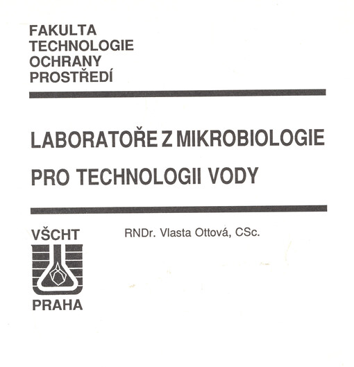 Laboratoře z mikrobiologie pro technologii vody