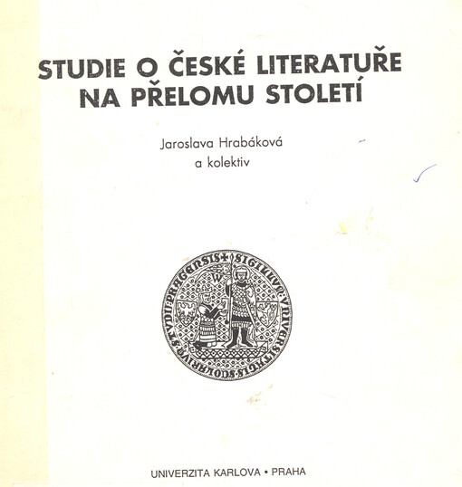 Studie o české literatuře na přelomu století