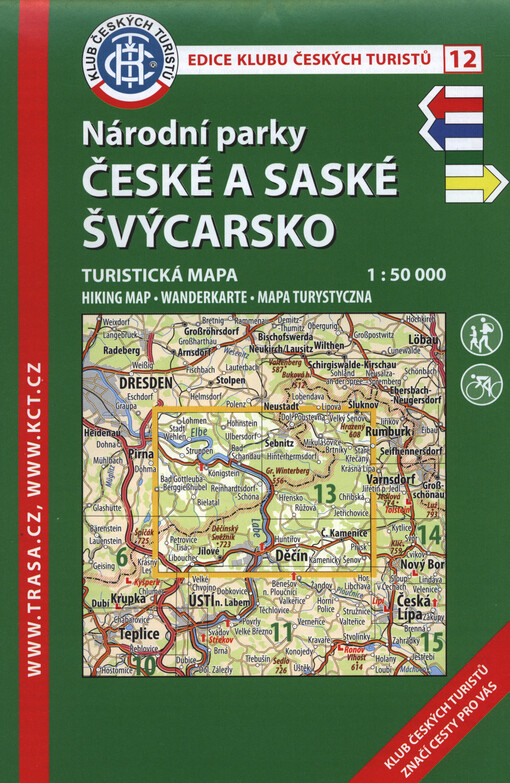 Národní parky České a Saské Švýcarsko : turistická mapa 1:50 000