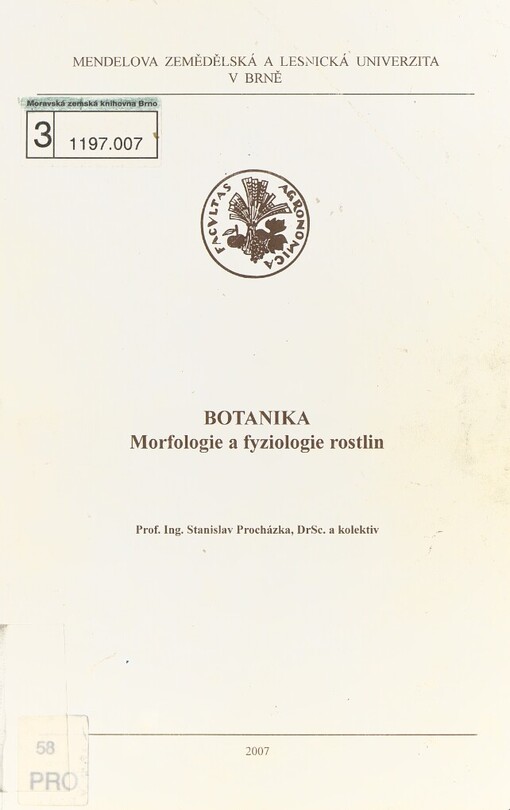 Botanika: morfologie a fyziologie rostlin