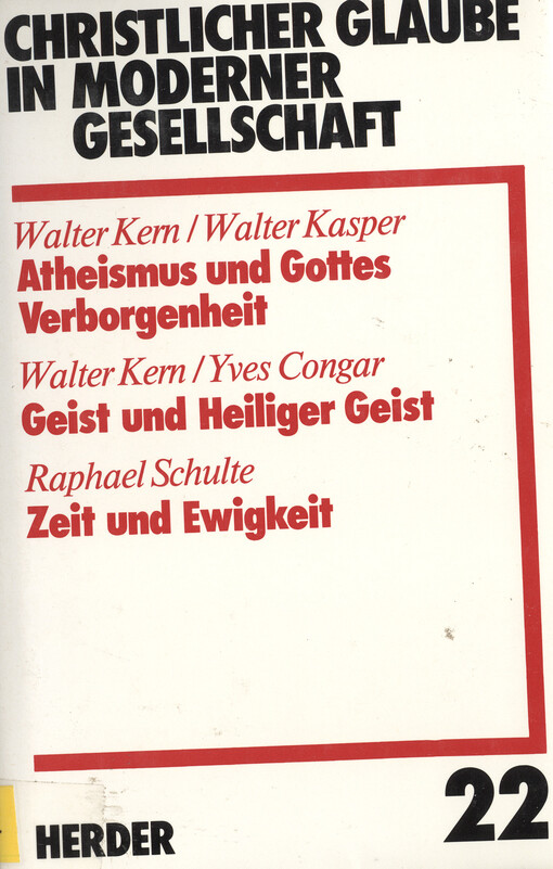 Atheismus und Gottes Verborgenheit