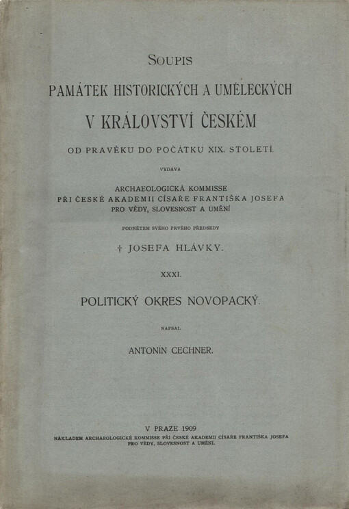 Soupis památek historických a uměleckých v království Českém od pravěku do počátku XIX. století