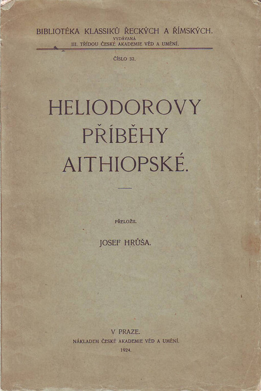 Heliodorovy příběhy aithiopské ...