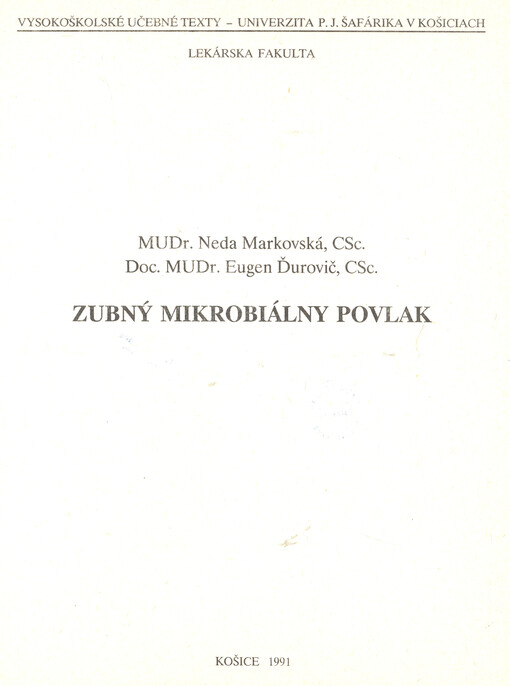 Zubný mikrobiálny povlak