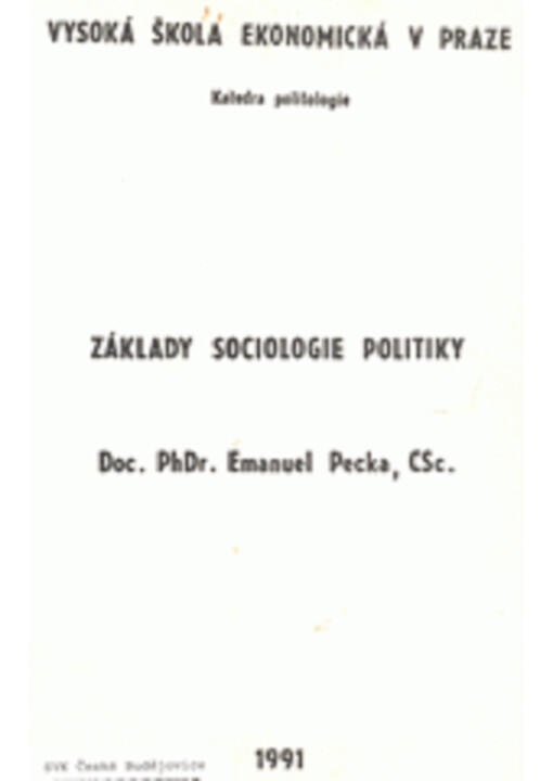 Základy sociologie politiky