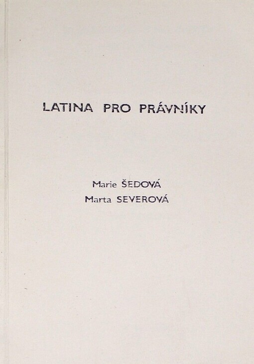 Latina pro právníky