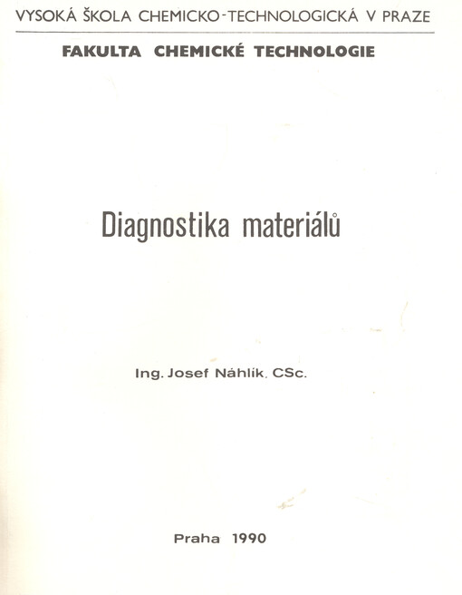 Diagnostika materiálů