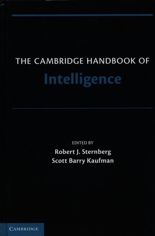 The Cambridge handbook of intelligence