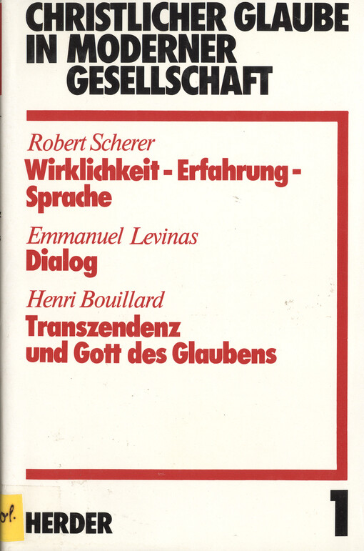 Wirklichkeit, Erfahrung, Sprache