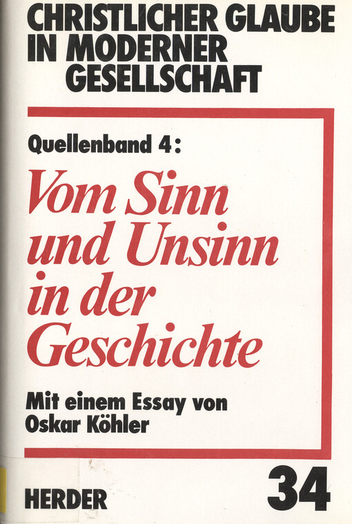 Vom Sinn und Unsinn in der Geschichte