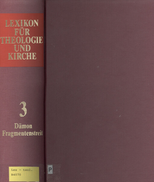 Lexikon für Theologie und Kirche, Bd. 3