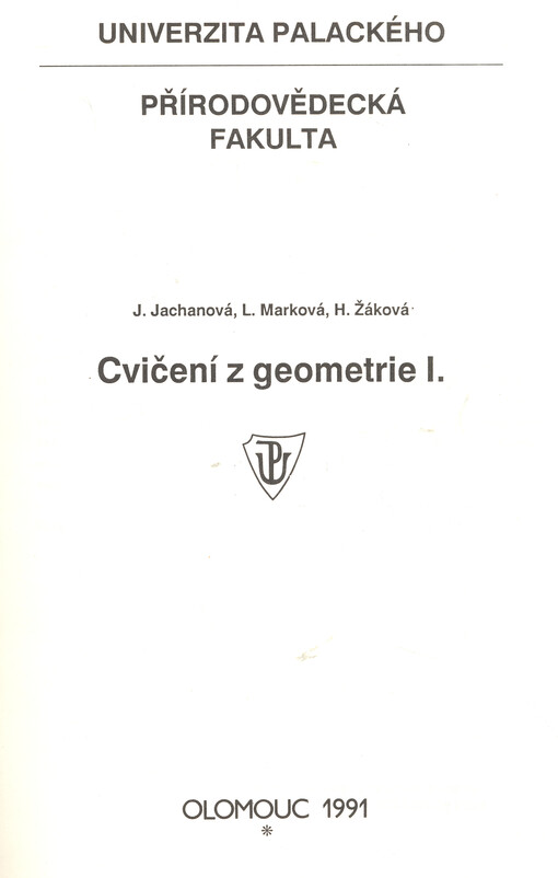 Cvičení z geometrie I
