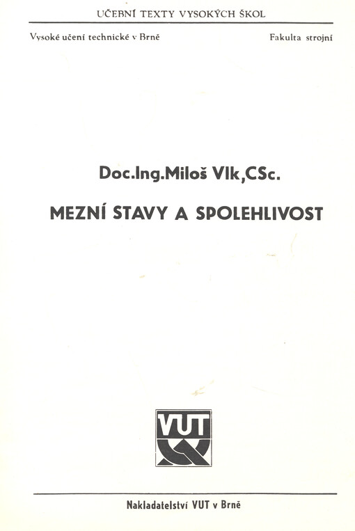 Mezní stavy a spolehlivost