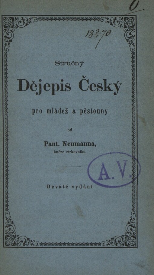 Stručný Dějepis Český pro mládež a pěstouny