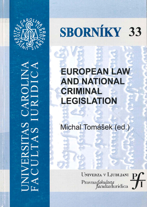 European law and national criminal legislation