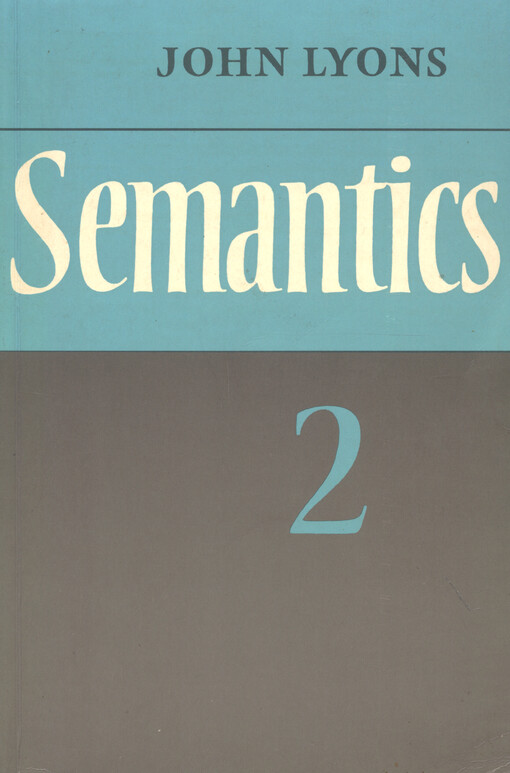 Semantics. Volume 2
