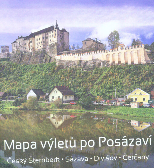 Mapa výletů po Posázaví. Český Šternberk, Sázava, Divišov, Čerčany