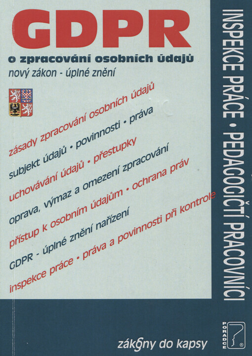 Zákon o zpracování osobních údajů, GDPR - úplné znění