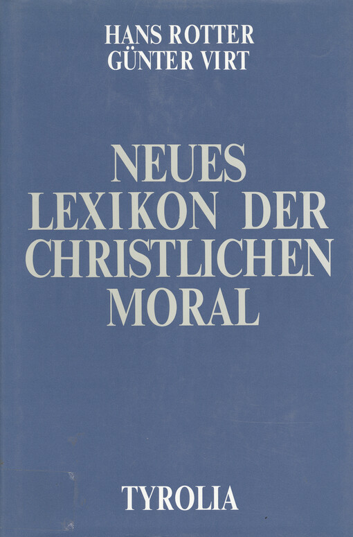 Neues Lexikon der Christlichen Moral
