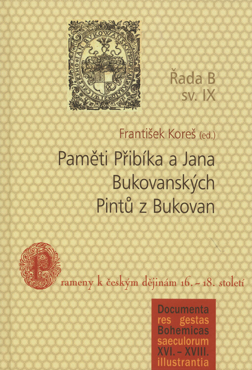 Paměti Přibíka a Jana Bukovanských Pintů z Bukovan