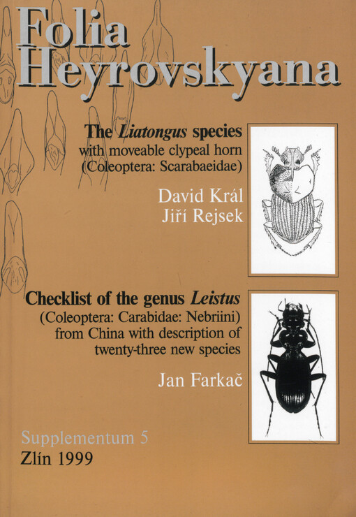 The Liatongus species with moveable clypeal horn (Coleoptera: Scarabaeidae)