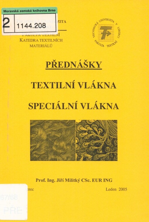 Přednášky: textilní vlákna : speciální vlákna