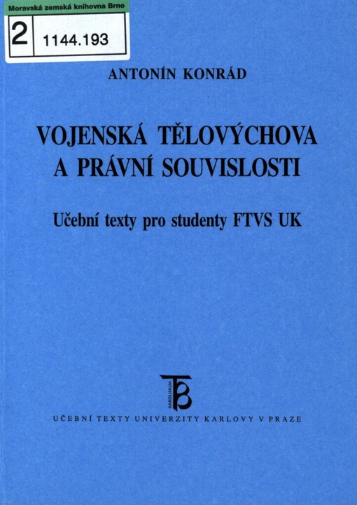 Vojenská tělovýchova a právní souvislosti