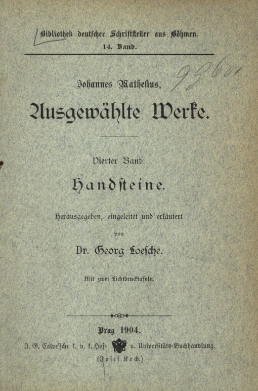 Ausgewählte Werke.4. Band,Handsteine