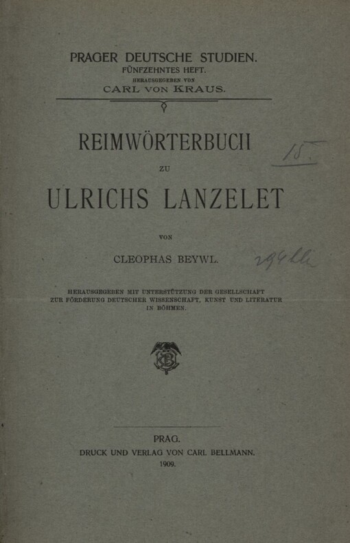 Reimwörterbuch zu Ulrichs Lanzelet